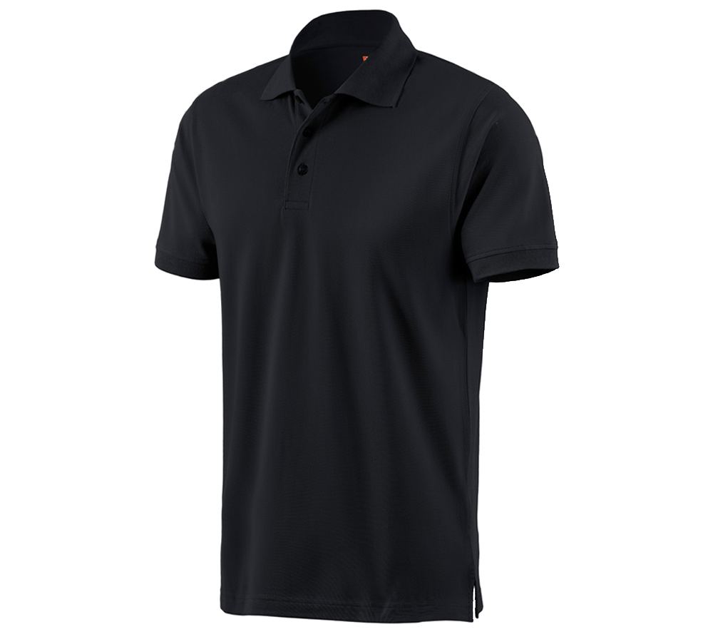 T-Shirts, Pullover & Skjorter: e.s. Polo-Shirt cotton + sort