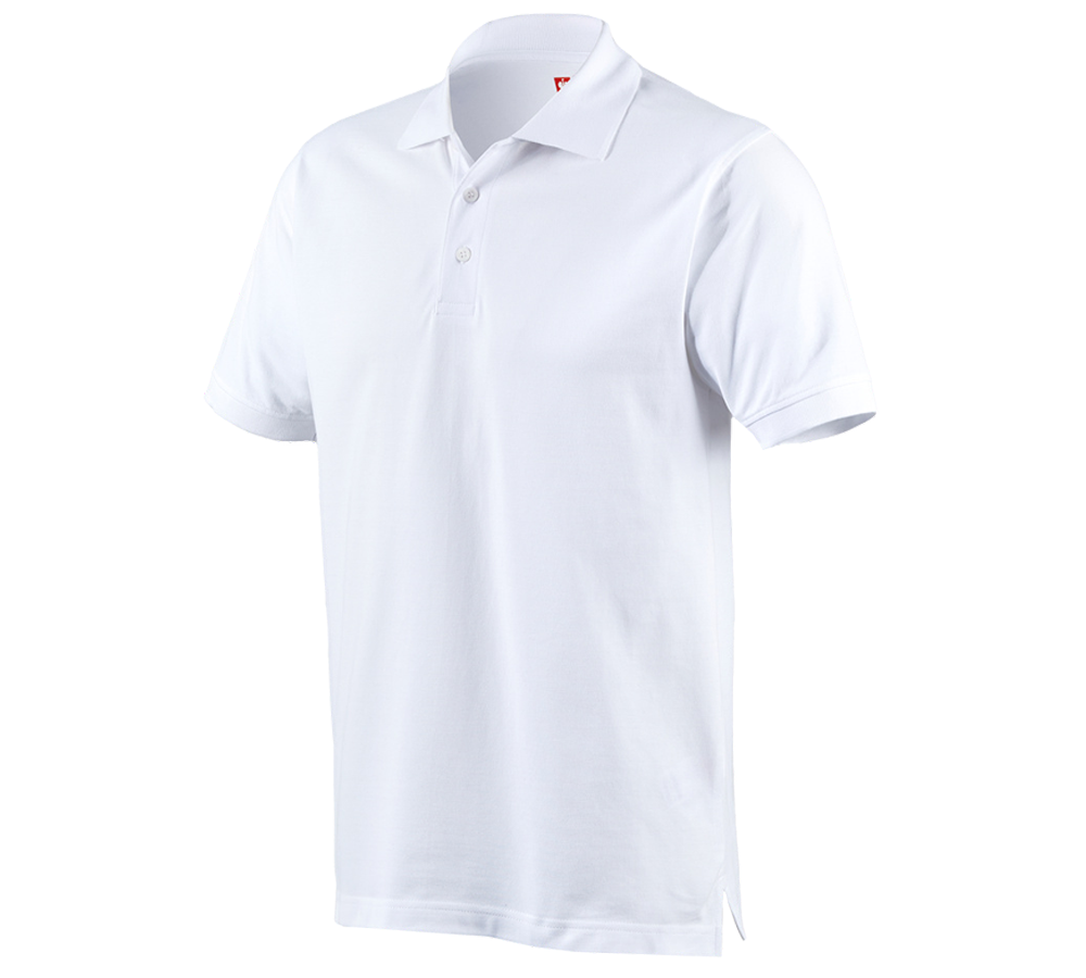 Gardening / Forestry / Farming: e.s. Polo shirt cotton + white