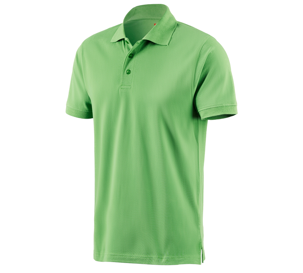 T-Shirts, Pullover & Skjorter: e.s. Polo-Shirt cotton + æblegrøn