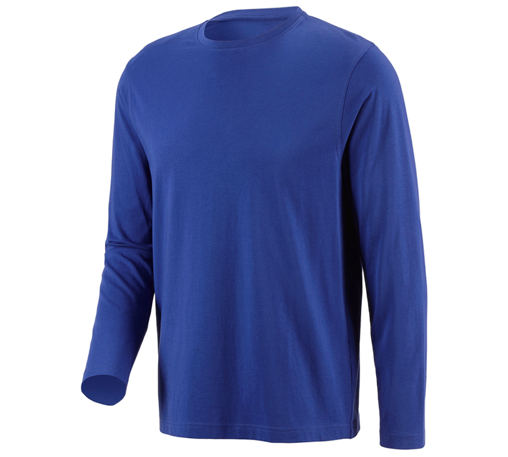 T-Shirts, Pullover & Skjorter: e.s. Longsleeve cotton + kornblå