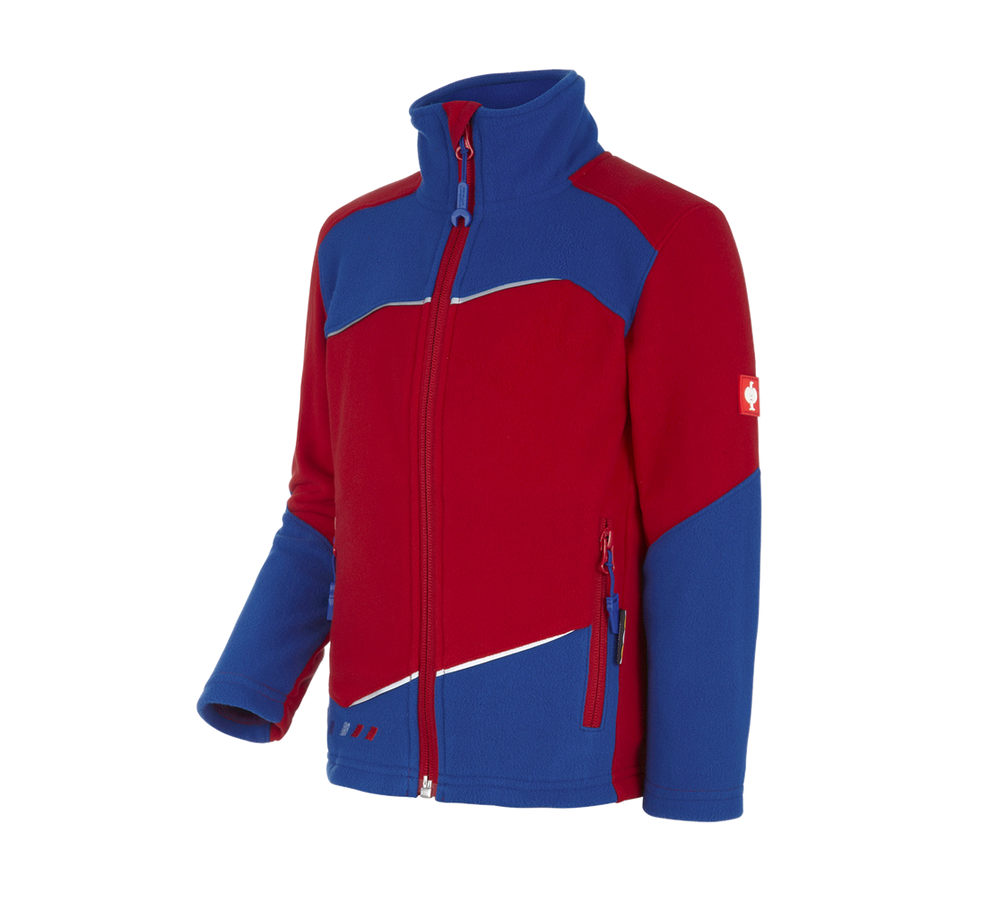 Cold: Fleece jacket e.s.motion 2020, children's + fiery red/royal