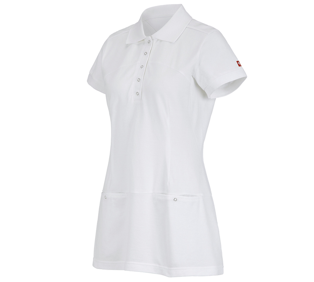 T-Shirts, Pullover & Skjorter: Piquékjole e.s.avida + hvid