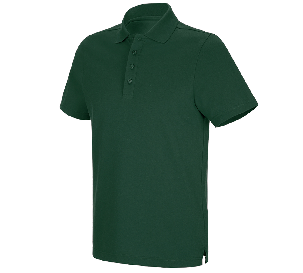 Emner: e.s. funktions-poloshirt poly cotton + grøn