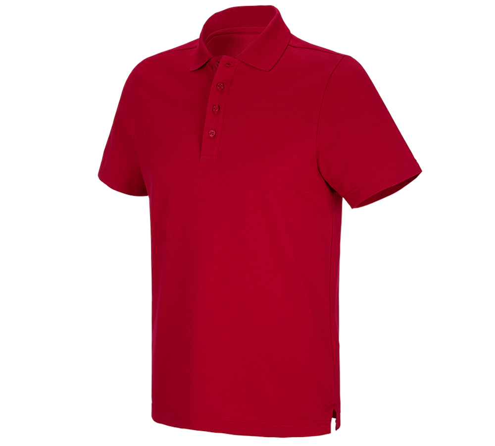 T-Shirts, Pullover & Skjorter: e.s. funktions-poloshirt poly cotton + ildrød