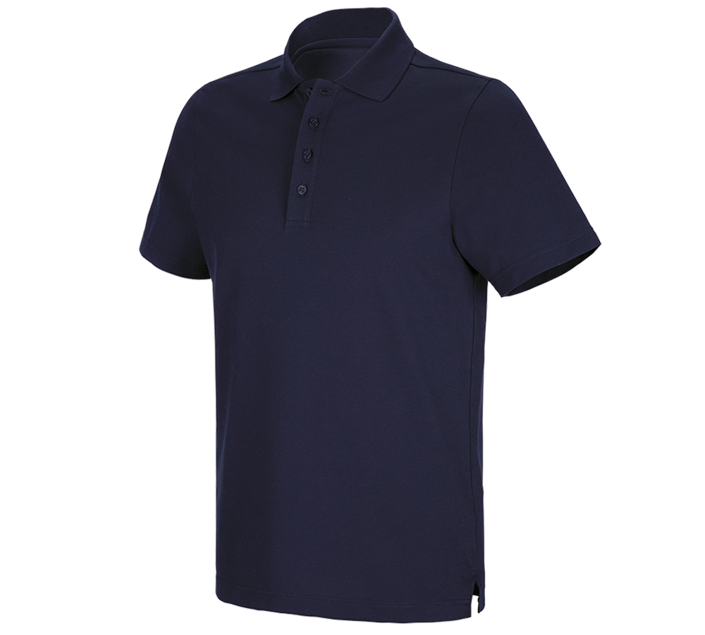 Topics: e.s. Functional polo shirt poly cotton + navy