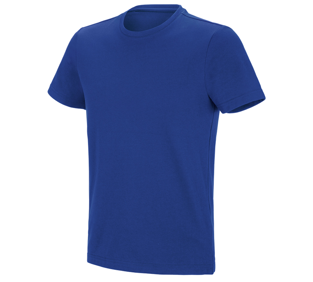 T-Shirts, Pullover & Skjorter: e.s. funktions-T-shirt poly cotton + kornblå