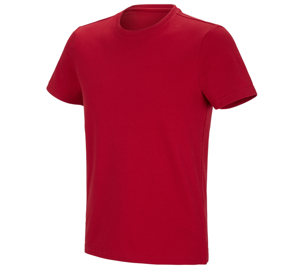 Emner: e.s. funktions-T-shirt poly cotton + ildrød