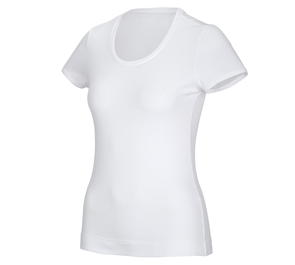 Topics: e.s. Functional T-shirt poly cotton, ladies' + white