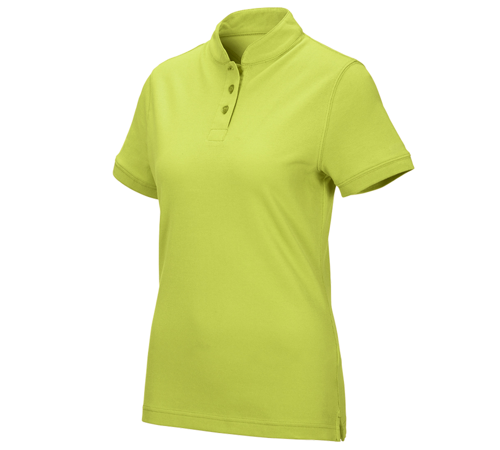 Gartneri / Landbrug / Skovbrug: e.s. polo-shirt cotton Mandarin, damer + majgrøn