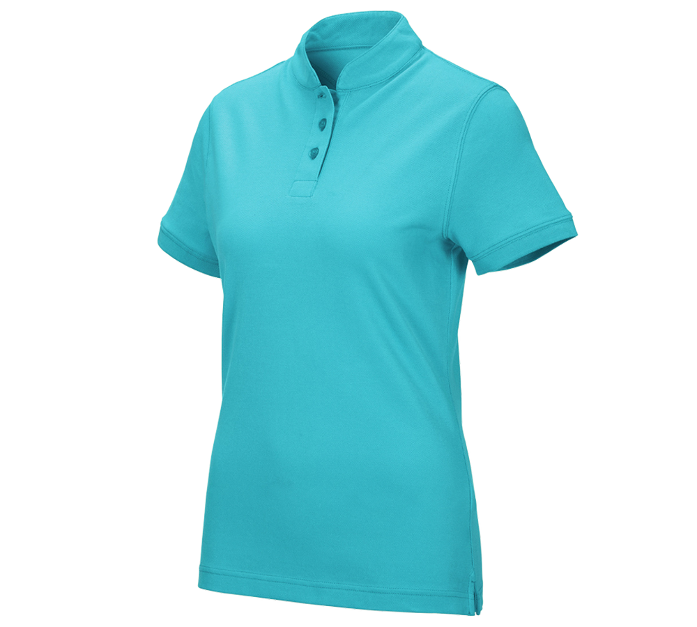 T-Shirts, Pullover & Skjorter: e.s. polo-shirt cotton Mandarin, damer + capri
