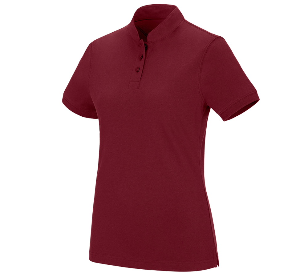 Gartneri / Landbrug / Skovbrug: e.s. polo-shirt cotton Mandarin, damer + rubin