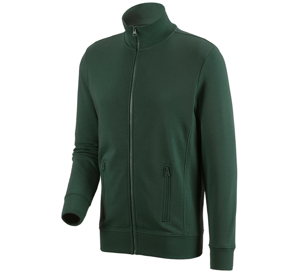 T-Shirts, Pullover & Skjorter: e.s. Sweatjakke poly cotton + grøn