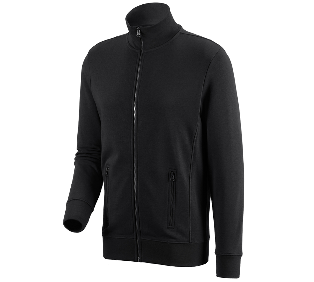 Topics: e.s. Sweat jacket poly cotton + black