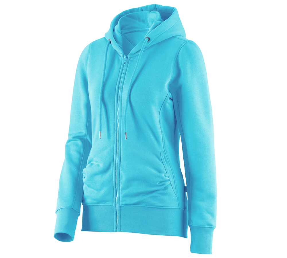 Shirts, Pullover & more: e.s. Hoody sweatjacket poly cotton, ladies' + capri