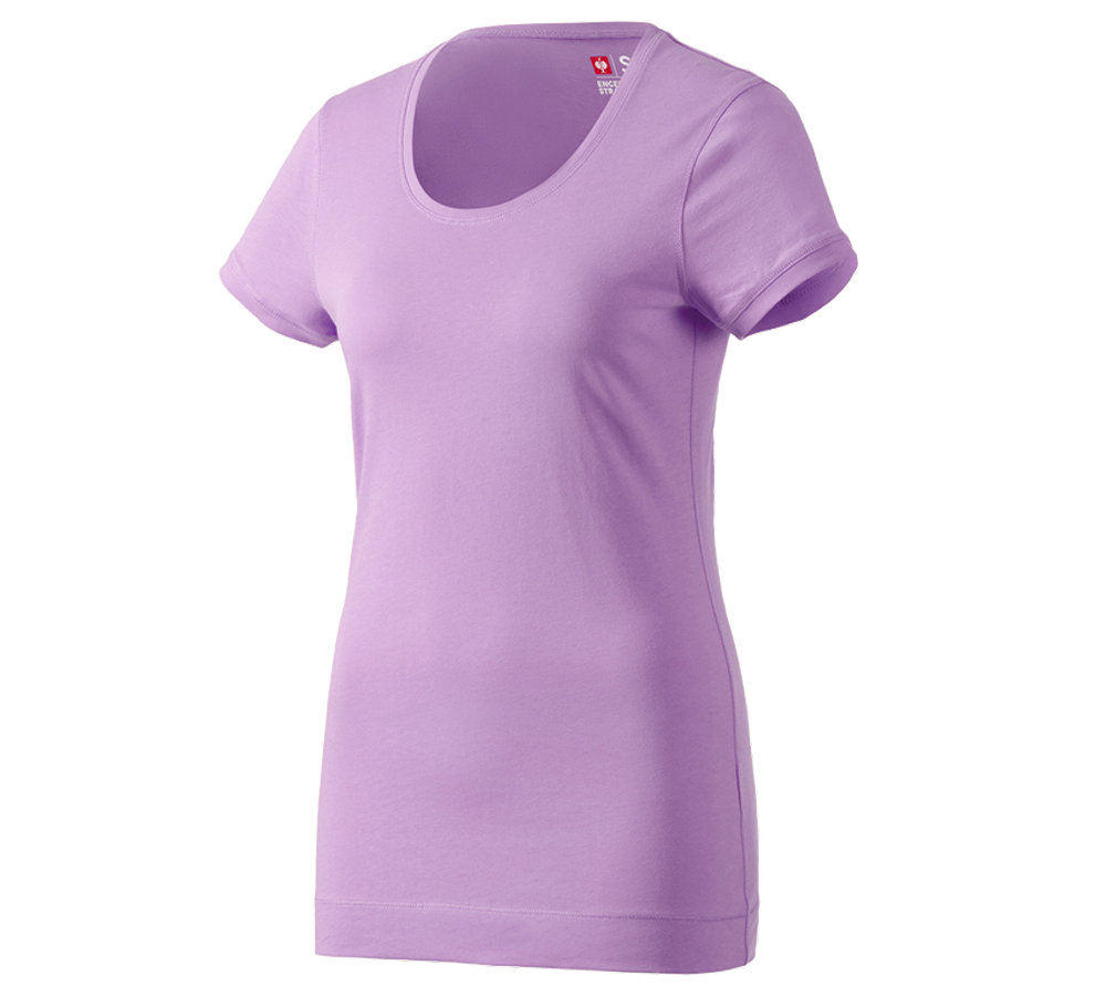 T-Shirts, Pullover & Skjorter: e.s. Long-Shirt cotton, damer + lavendel
