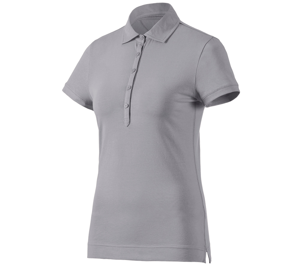 T-Shirts, Pullover & Skjorter: e.s. Polo-Shirt cotton stretch, damer + platin