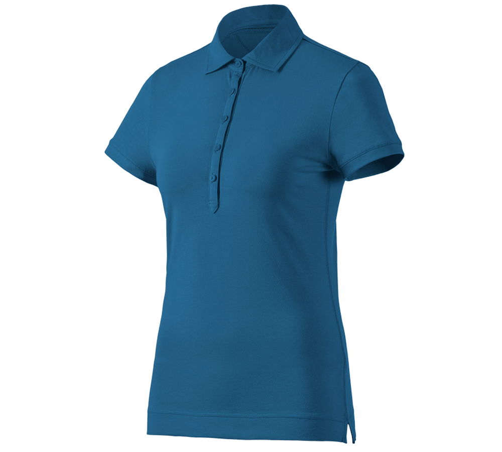 Topics: e.s. Polo shirt cotton stretch, ladies' + atoll