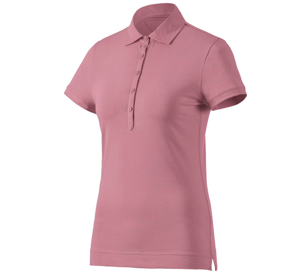 Emner: e.s. Polo-Shirt cotton stretch, damer + gammelrosa