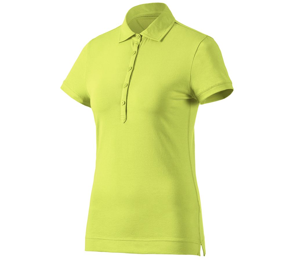 Emner: e.s. Polo-Shirt cotton stretch, damer + majgrøn