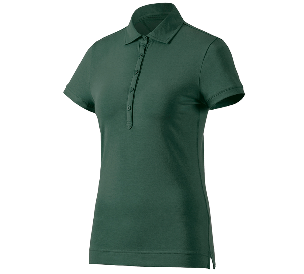 Shirts, Pullover & more: e.s. Polo shirt cotton stretch, ladies' + green