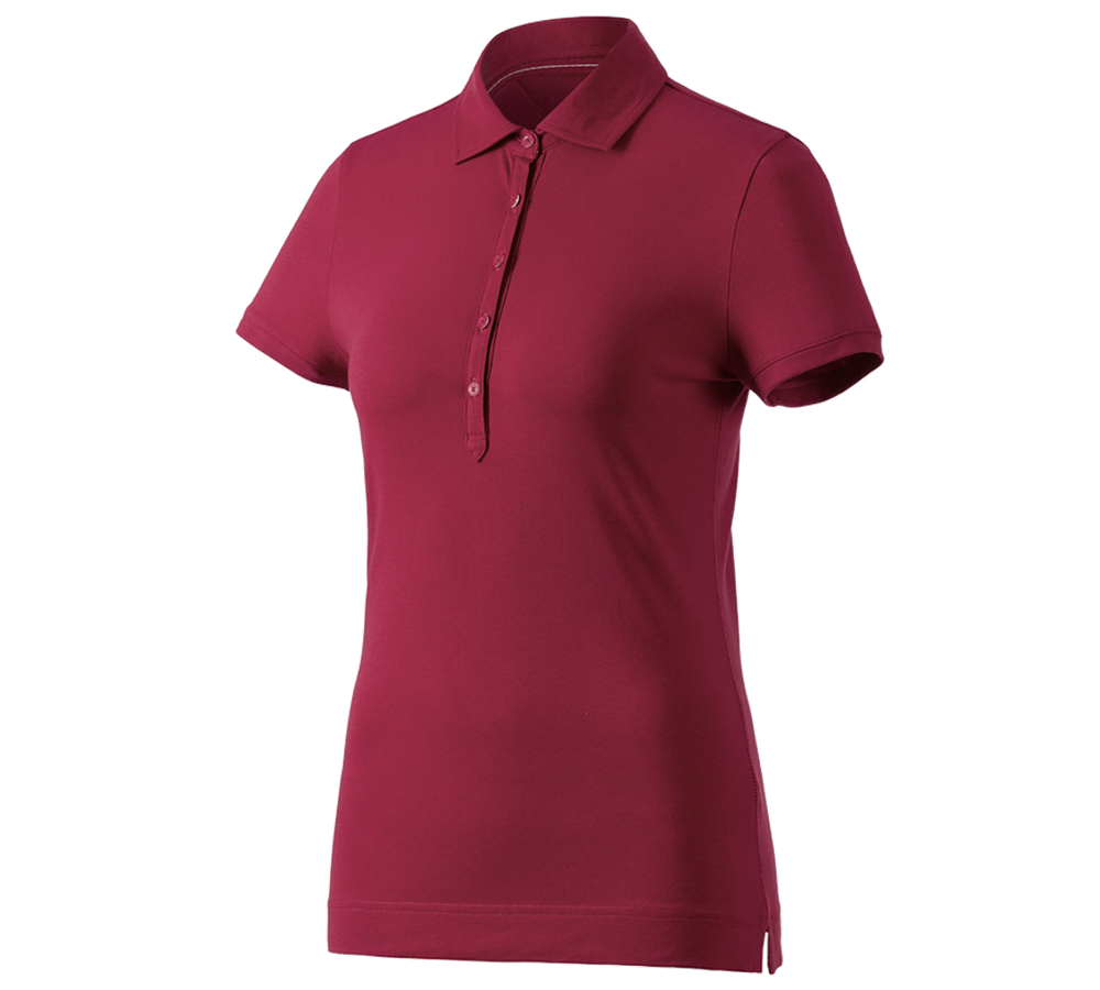 Joiners / Carpenters: e.s. Polo shirt cotton stretch, ladies' + bordeaux