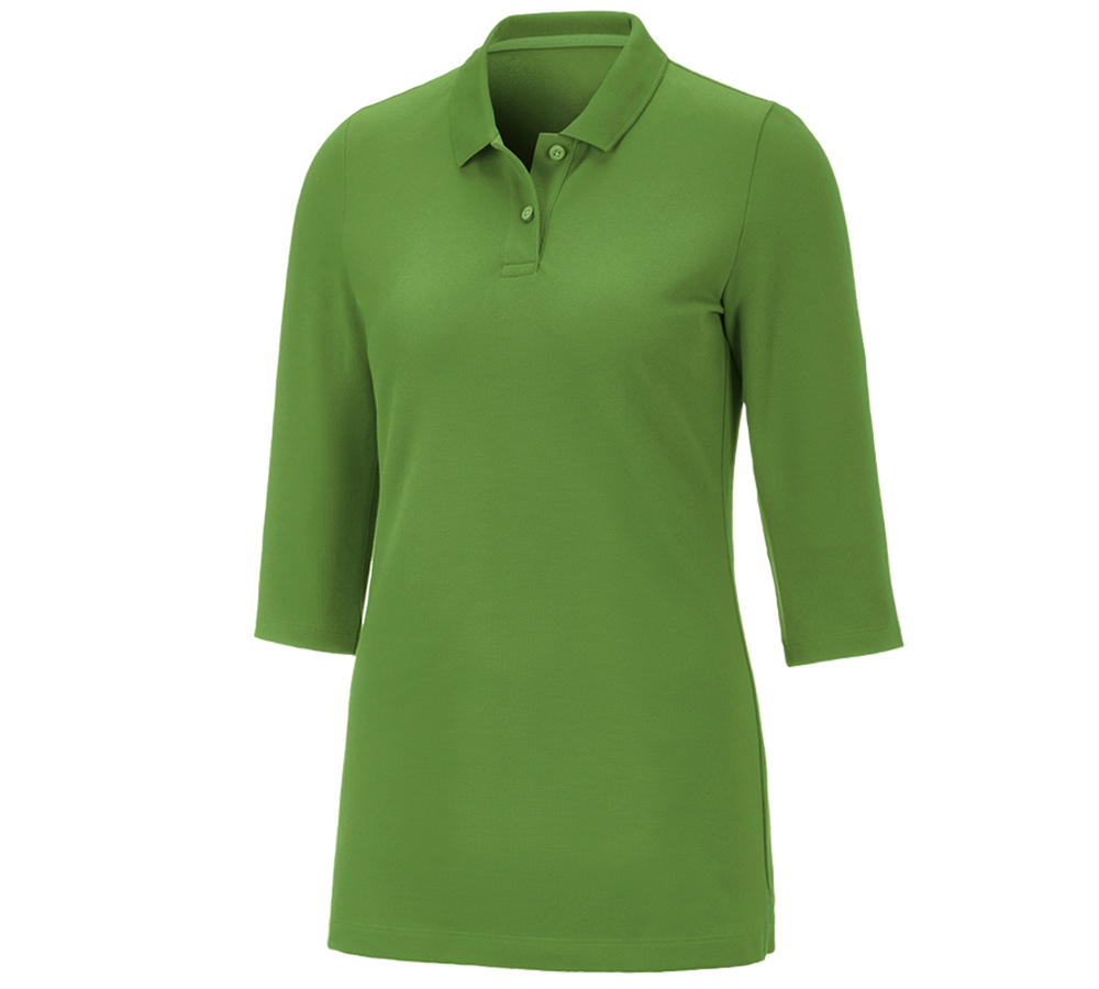 Joiners / Carpenters: e.s. Pique-Polo 3/4-sleeve cotton stretch, ladies' + seagreen
