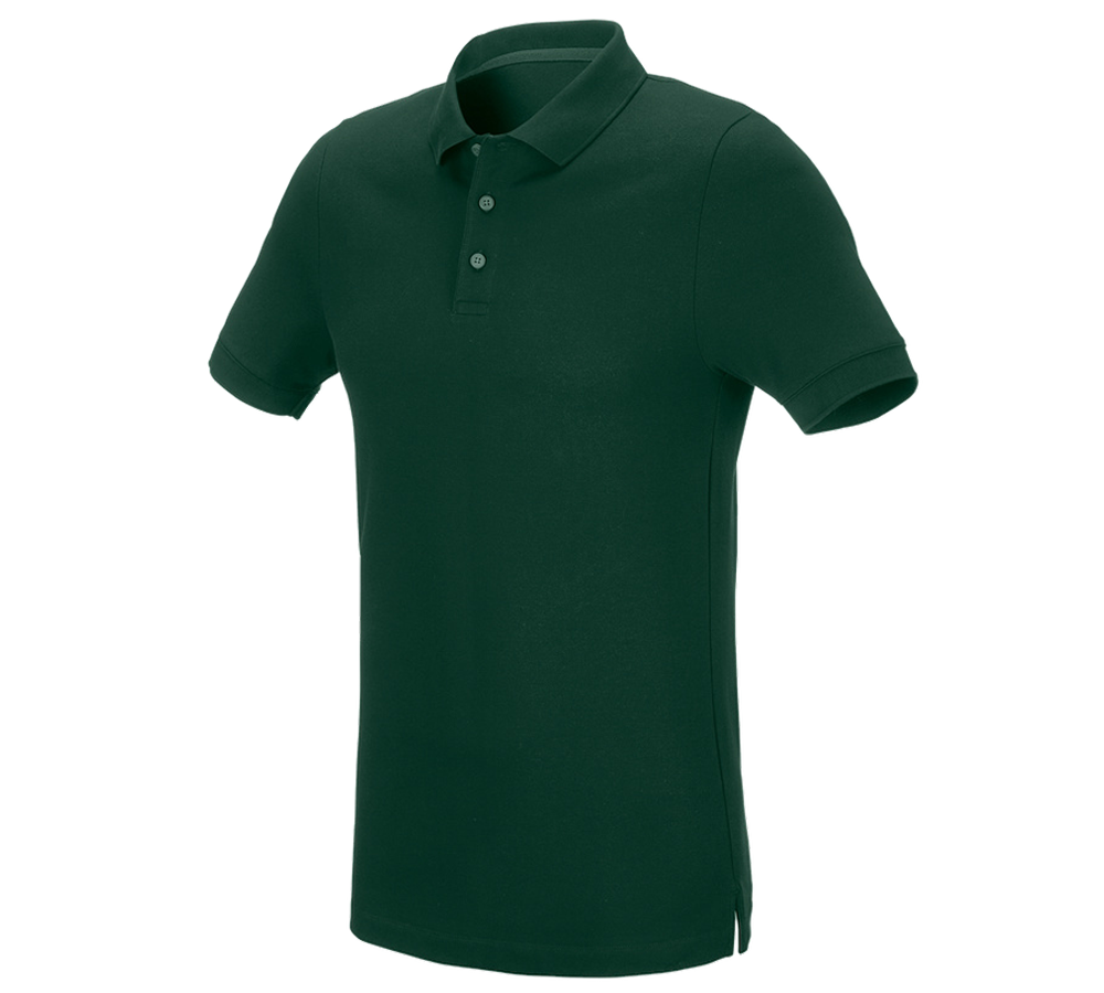 T-Shirts, Pullover & Skjorter: e.s. Pique-Polo cotton stretch, slim fit + grøn