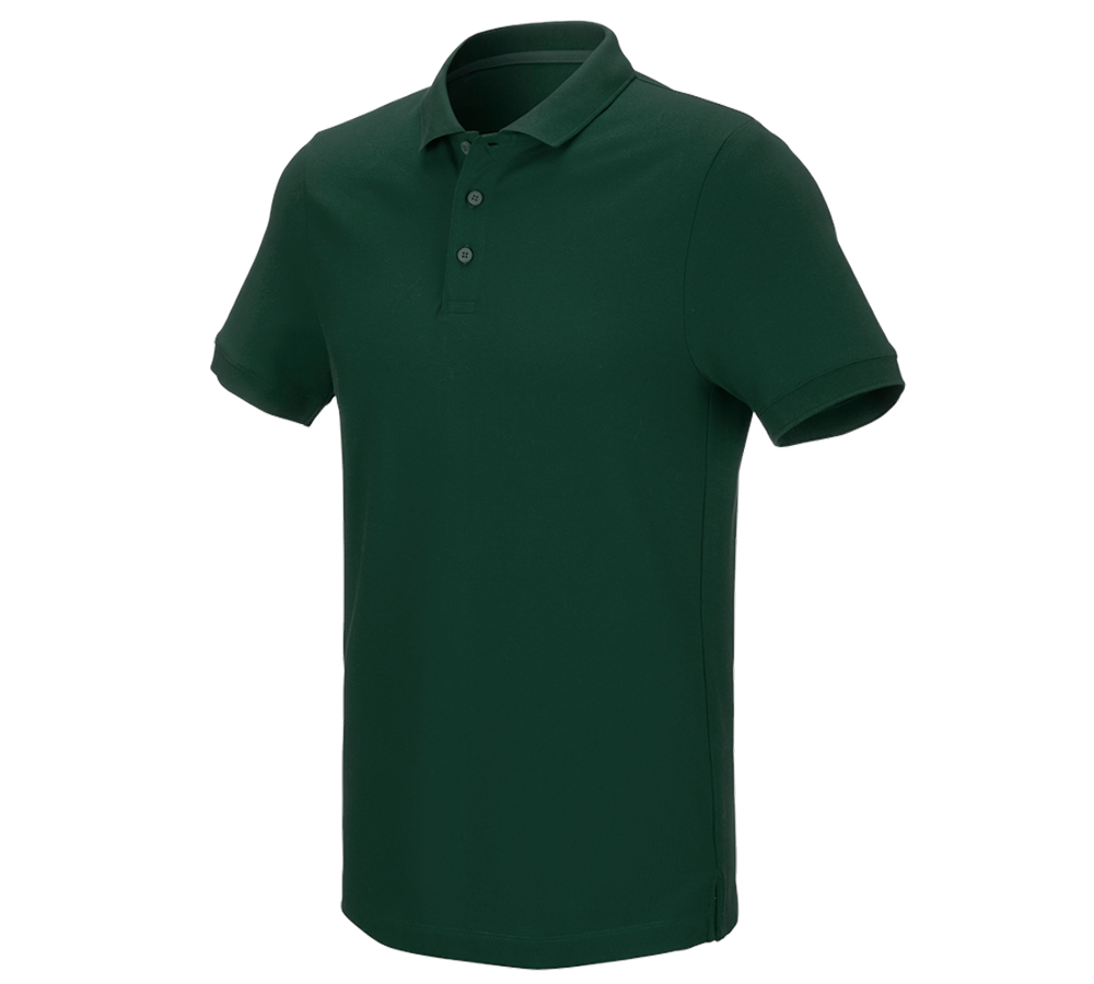 T-Shirts, Pullover & Skjorter: e.s. Pique-Polo cotton stretch + grøn