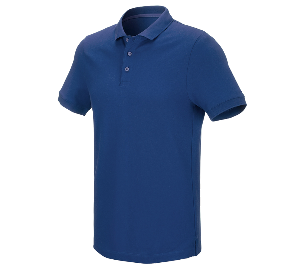 T-Shirts, Pullover & Skjorter: e.s. Pique-Polo cotton stretch + alkaliblå