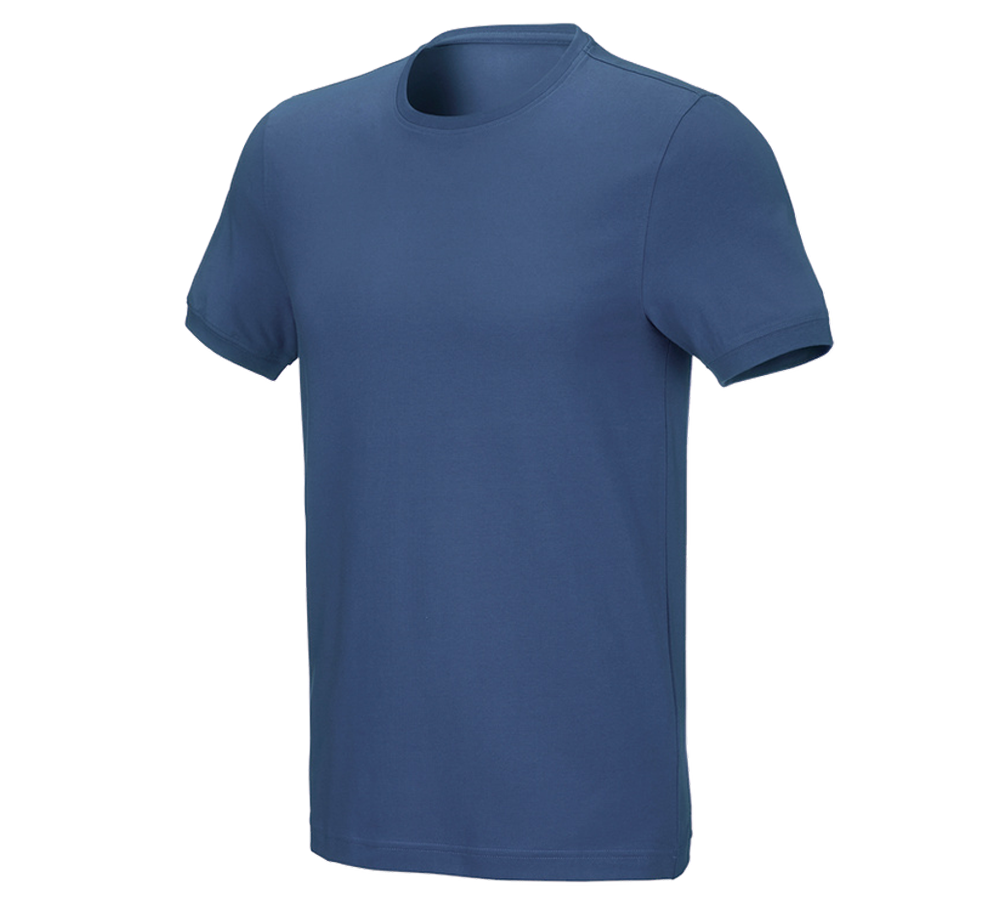 VVS-installatør / Blikkenslager: e.s. T-shirt cotton stretch, slim fit + kobolt