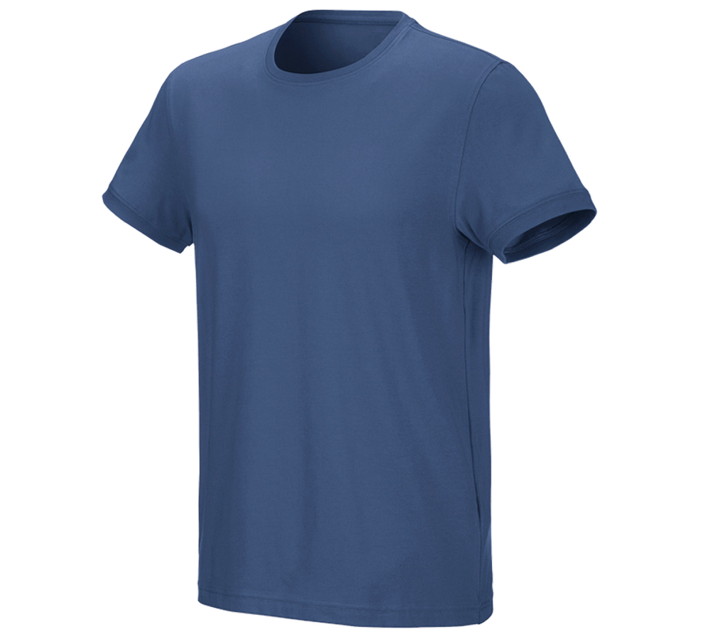 T-Shirts, Pullover & Skjorter: e.s. T-shirt cotton stretch + kobolt