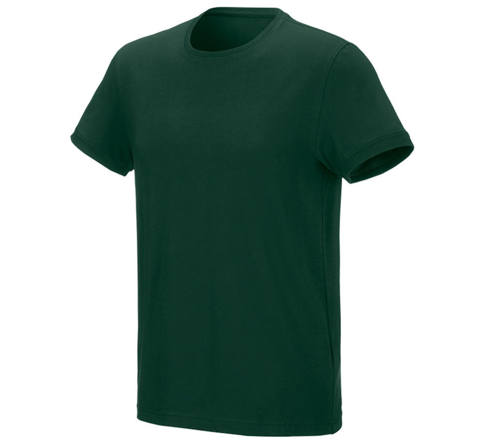 T-Shirts, Pullover & Skjorter: e.s. T-shirt cotton stretch + grøn