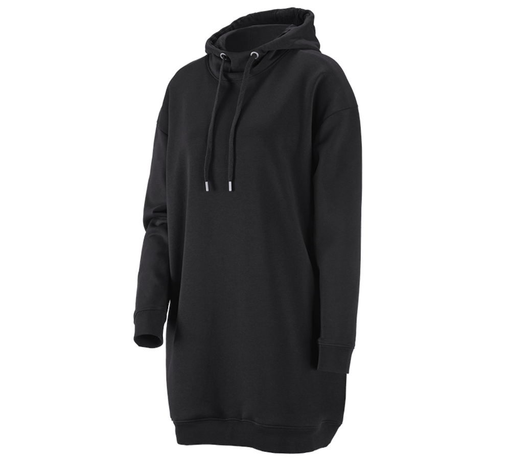 Emner: e.s. Oversize hoody sweatshirt poly cotton, damer + sort