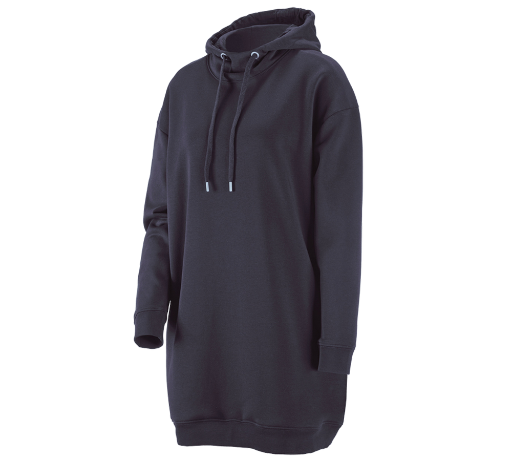 Emner: e.s. Oversize hoody sweatshirt poly cotton, damer + mørkeblå