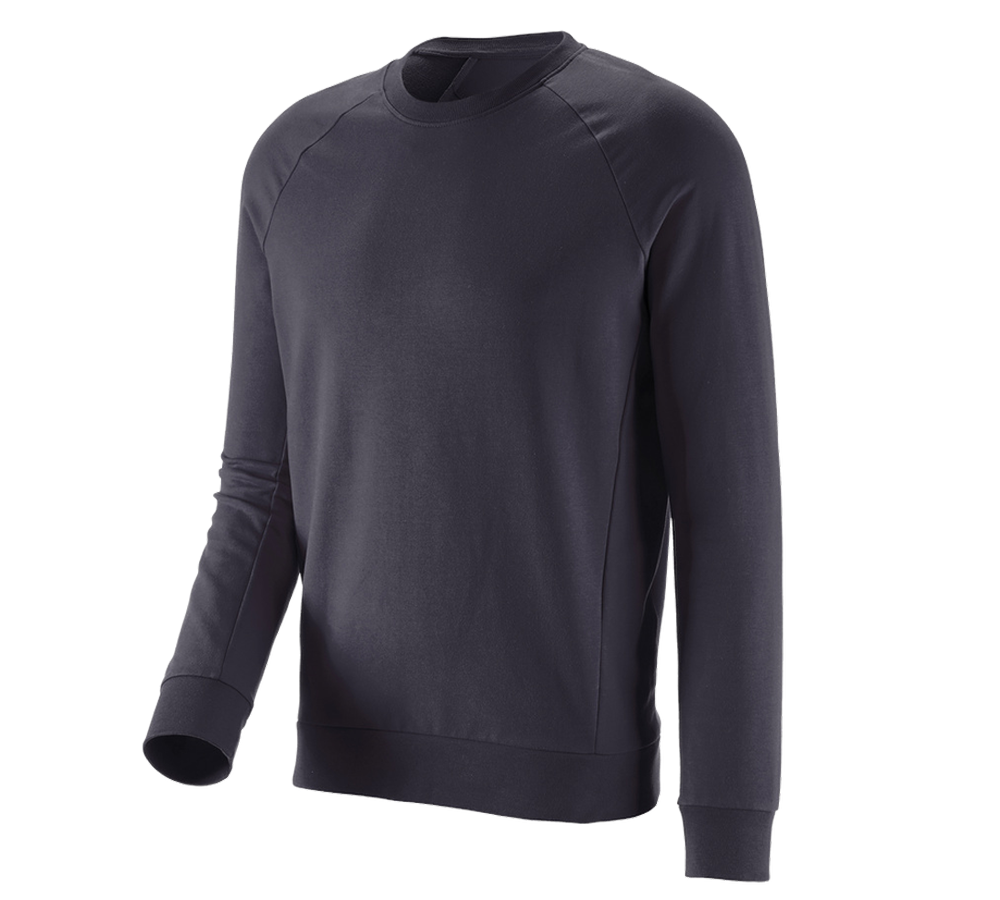 T-Shirts, Pullover & Skjorter: e.s. Sweatshirt cotton stretch + mørkeblå