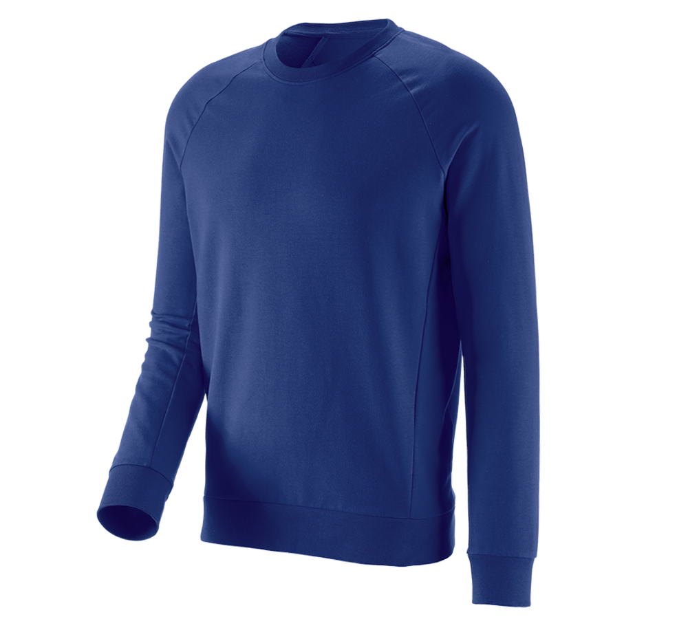 T-Shirts, Pullover & Skjorter: e.s. Sweatshirt cotton stretch + kornblå
