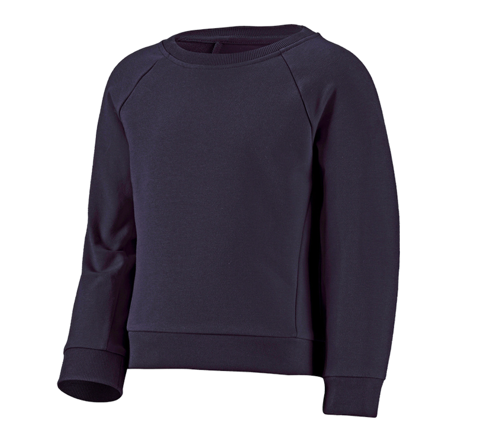 T-Shirts, Pullover & Skjorter: e.s. Sweatshirt cotton stretch, børne + mørkeblå