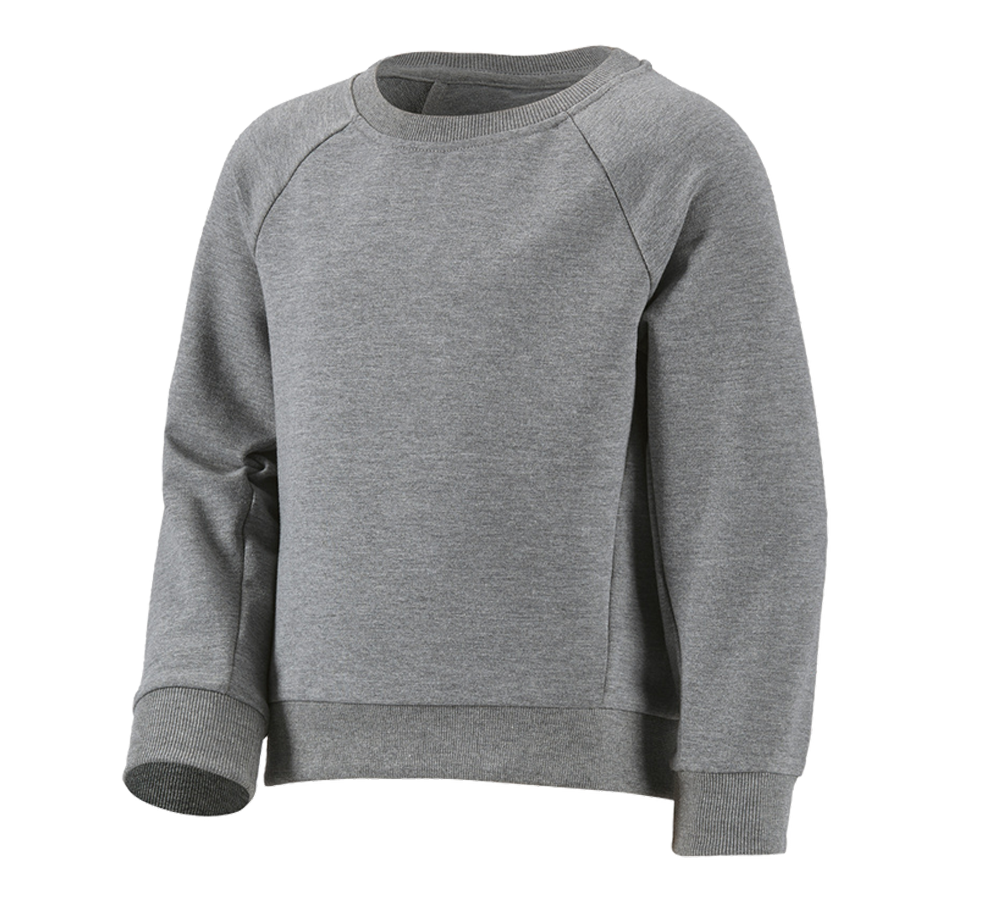 T-Shirts, Pullover & Skjorter: e.s. Sweatshirt cotton stretch, børne + gråmeleret