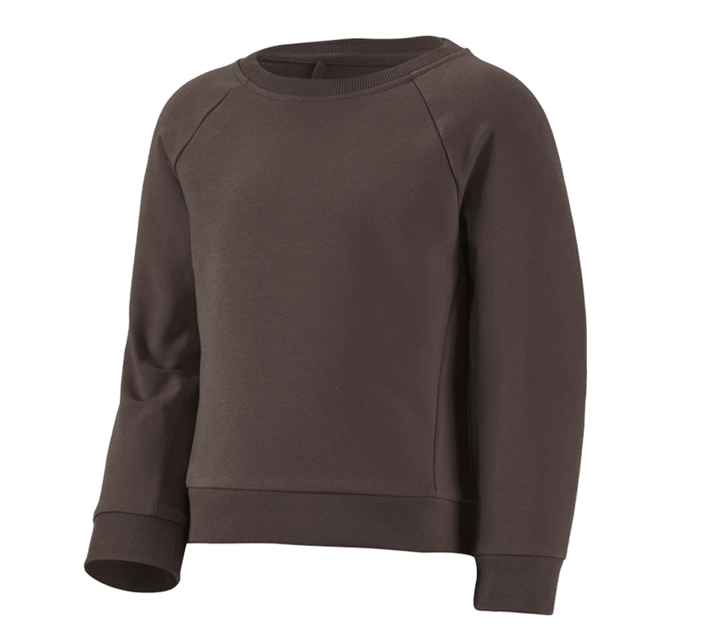 T-Shirts, Pullover & Skjorter: e.s. Sweatshirt cotton stretch, børne + kastanje