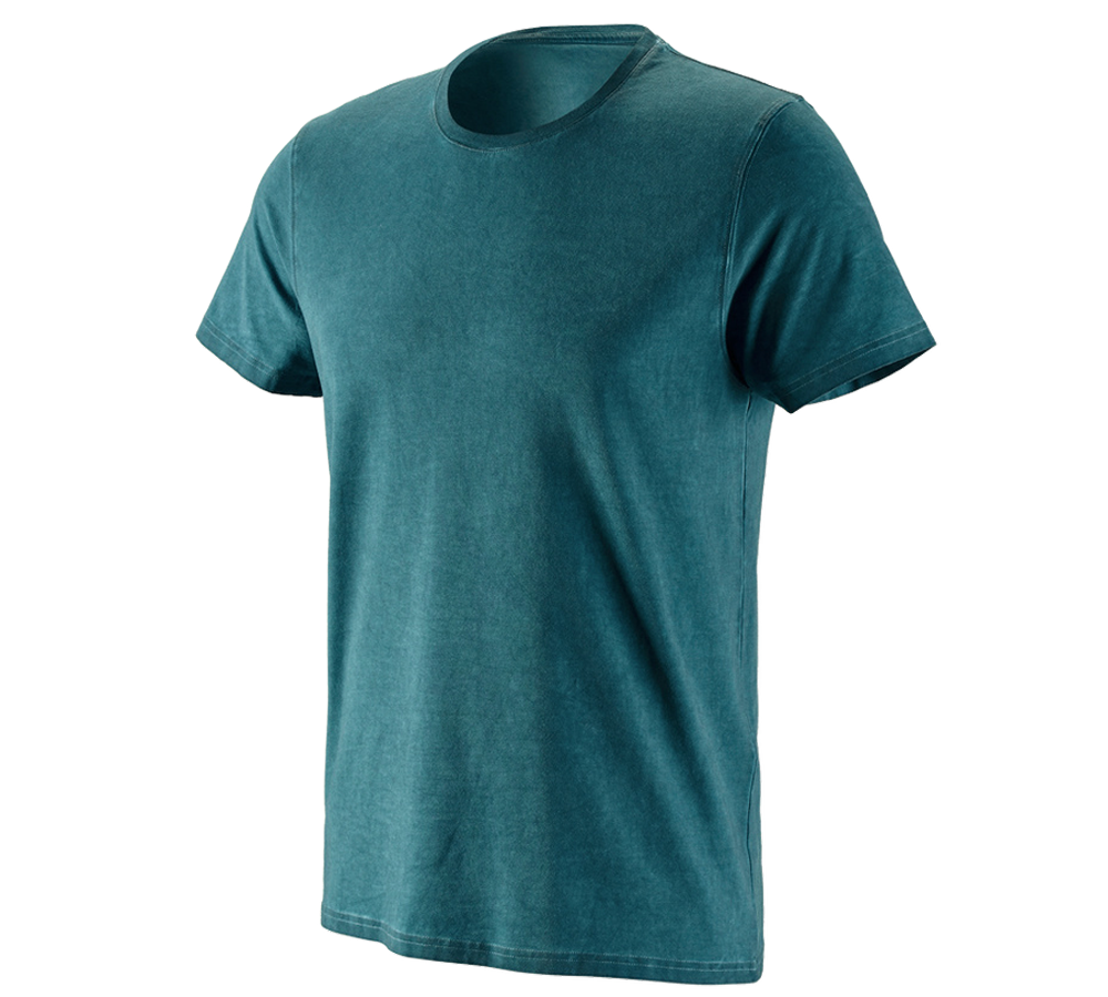 T-Shirts, Pullover & Skjorter: e.s. T-Shirt vintage cotton stretch + mørk cyan vintage