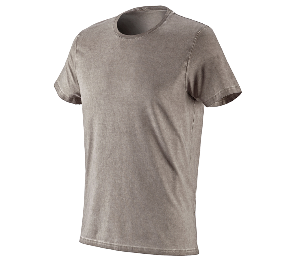 T-Shirts, Pullover & Skjorter: e.s. T-Shirt vintage cotton stretch + taupe vintage