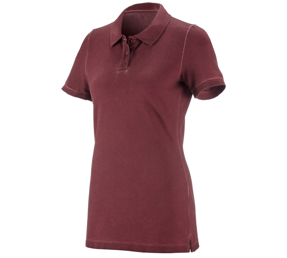 Emner: e.s. Polo-Shirt vintage cotton stretch, damer + rubin vintage