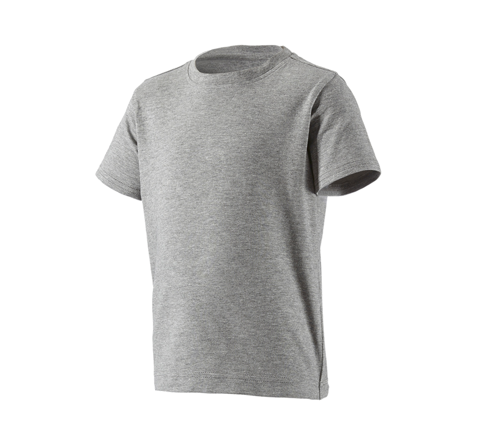 T-Shirts, Pullover & Skjorter: e.s. T-shirt cotton stretch, børne + gråmeleret