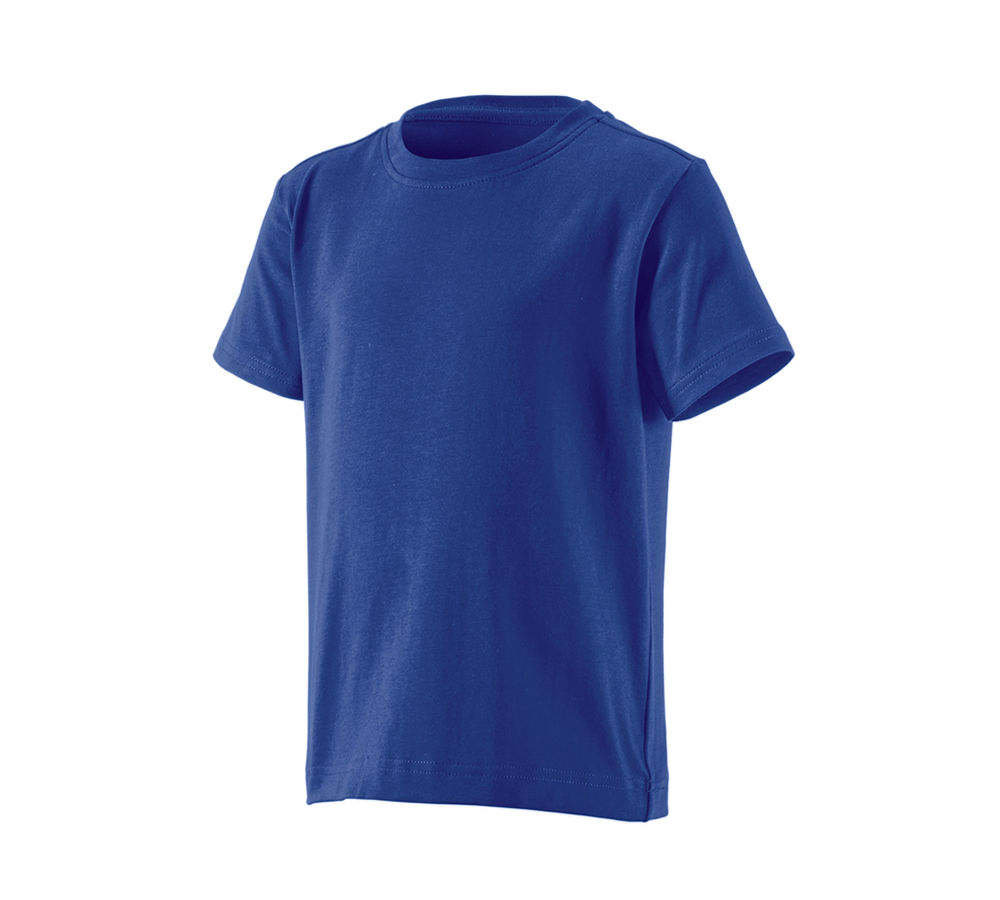 T-Shirts, Pullover & Skjorter: e.s. T-shirt cotton stretch, børne + kornblå