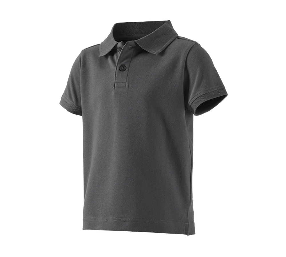 T-Shirts, Pullover & Skjorter: e.s. Polo-Shirt cotton stretch, børne + antracit