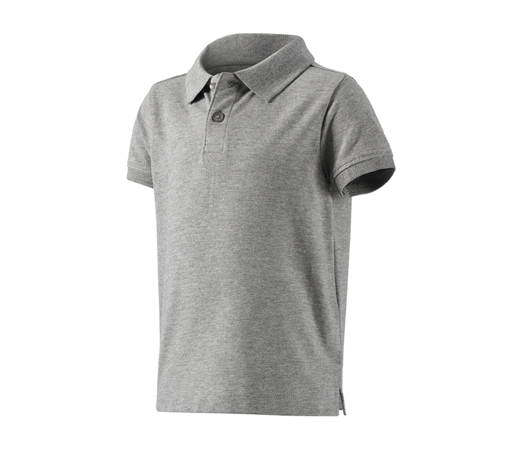T-Shirts, Pullover & Skjorter: e.s. Polo-Shirt cotton stretch, børne + gråmeleret