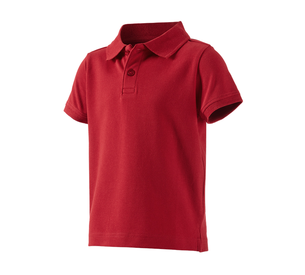 Emner: e.s. Polo-Shirt cotton stretch, børne + ildrød