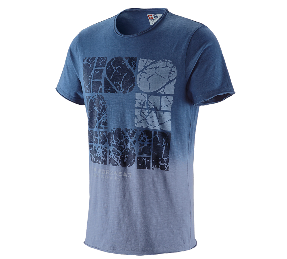 T-Shirts, Pullover & Skjorter: e.s. T-Shirt denim workwear + antikblå vintage