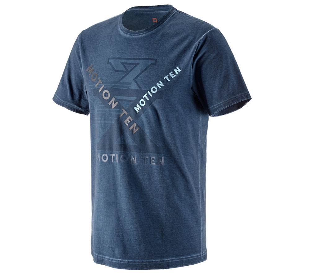 T-Shirts, Pullover & Skjorter: T-shirt e.s.motion ten + skifferblå vintage
