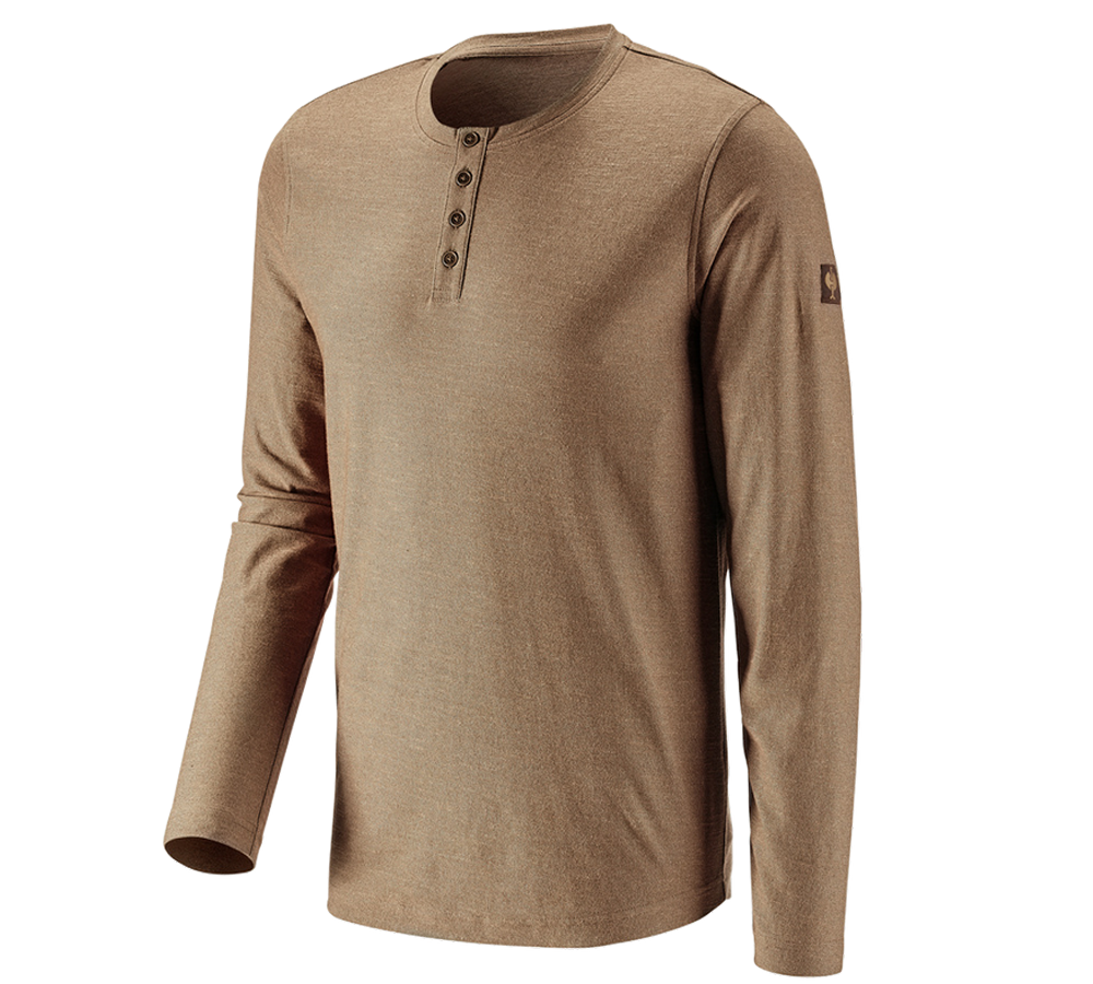 T-Shirts, Pullover & Skjorter: Longsleeve e.s.vintage + sepia melange